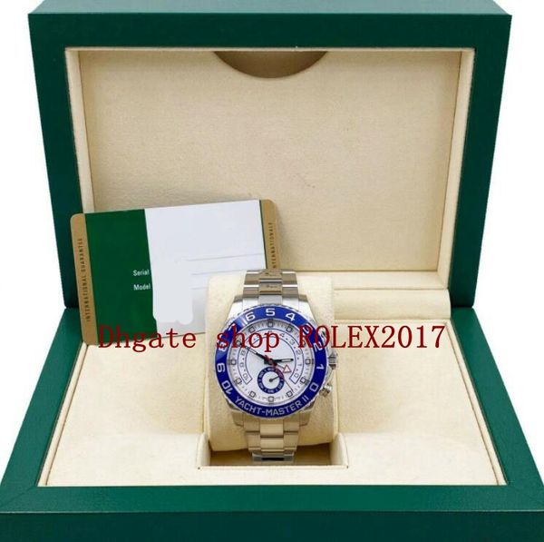 

original box mens 116680 blue ceramic white dial movement automatic mens watch 2021 watches, Slivery;brown