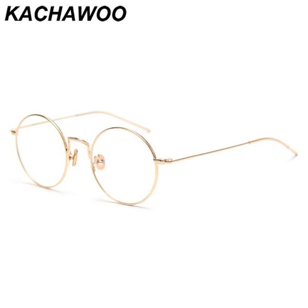 

fashion sunglasses frames kachawoo vintage glasses for men retro style gold silver black optical frame women round shape clear lens 2021 eye