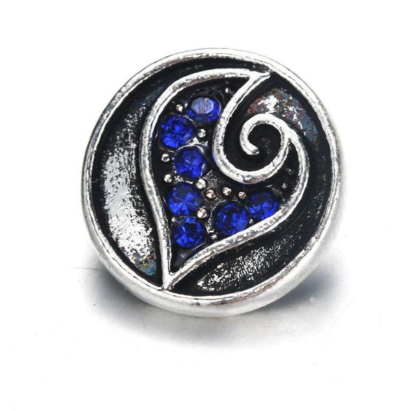 

10pcs lot 6 color 12mm snap jewelry lot vintage rhinestone metal snap buttons fit diy 12mm sivler snap bracelets jewelry 9834 h jllqka