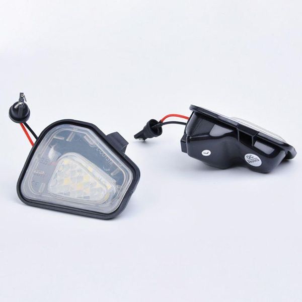 

2pcs white 6000k side mirror puddle lights led lamp for v~w cc scirocco 270e1