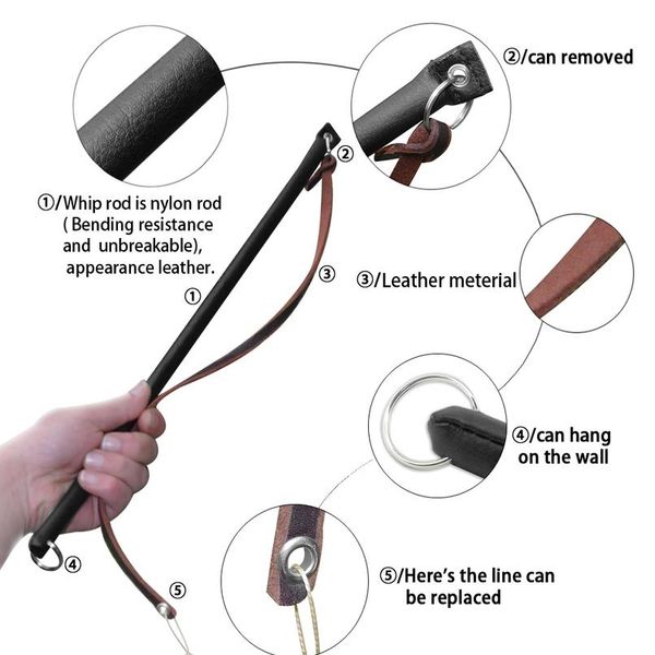 

soft k9 schutzhund leather protection dog training agitation whip sqcmyp