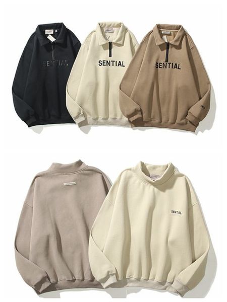 

men's designer hoodie 2021 casual pullover suit collar sweatshirt couple fashion grey m-xxl size, Black