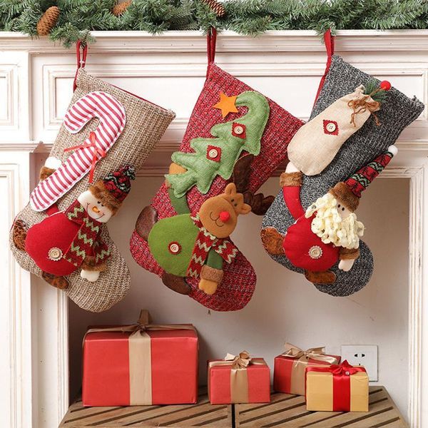 

christmas decorations ly socks gift bag santa candy pendant1