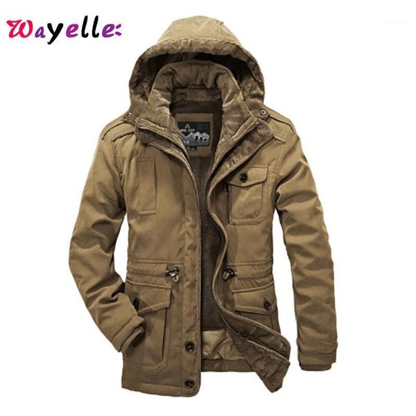 

2020 new thicken warm men casual winter jackets minus 40 degrees cotton-padded jackets men's hooded windbreaker parka overcoat1, Black