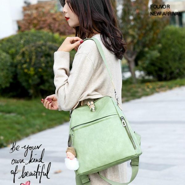 

small backpack women leather backpack 2020 new fashion pu multifunctional bag women bag pack bookbag backpacks