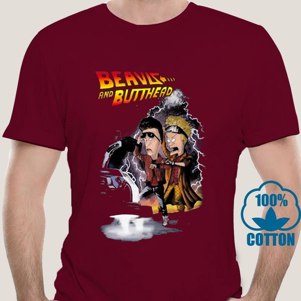 

0089a beavis and butthead back to the future t-shirt sport hooded sweatshirt hoodie