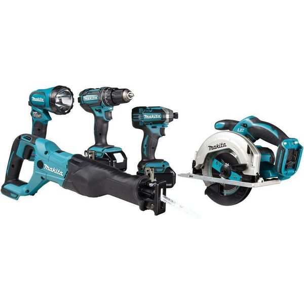 

cordless tool combo kit 18-volt lithium-ion battery charger bag (5-tool