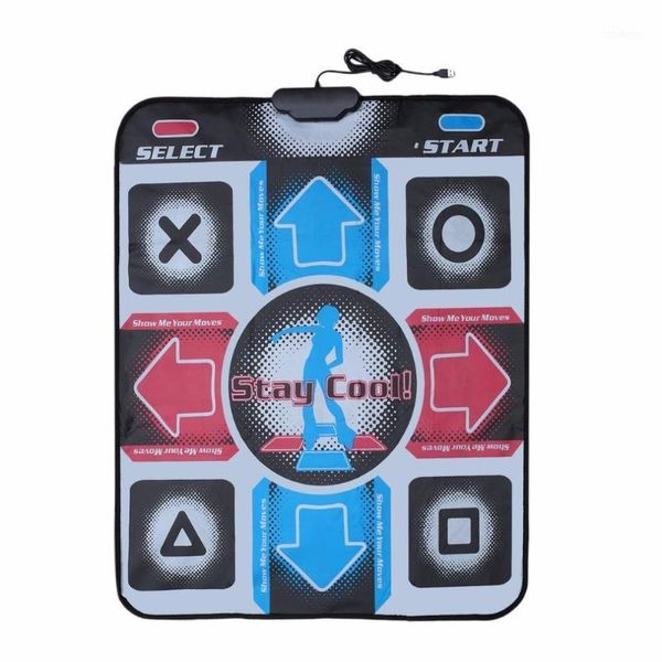 Sensori di movimento Dance Pads Antiscivolo Durevole Resistente all'usura Dancing Step Mat Pad Dancer Coperta per PC con USB per Bodybuilding Fitness1