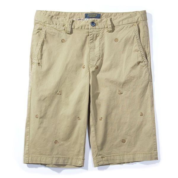 

men 2021 for summer mode at height knee short-length male cotton style new tag shorts of quality f63 7fd0, White;black