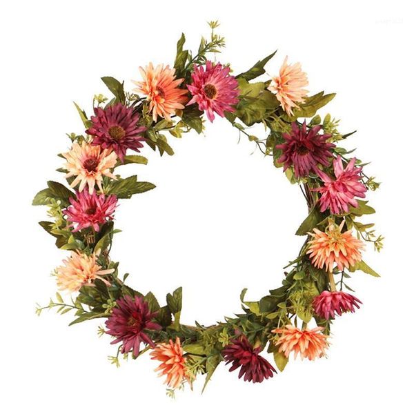 

fall wreath artificial flower wreath for door decors, weddings, parties, and home decorations1