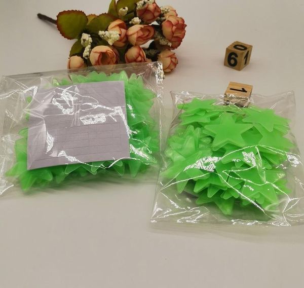 

3cm luminous star wall 100pcs tv wall paper decorative painting pvc fluorescent sticker luminous wall sticker lumin wmtpuf xhlight