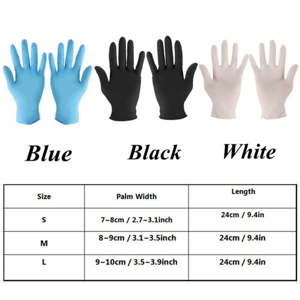 

100 pcs disposable latex dishwashing/kitchen/work/rubber/garden gloves universal for left and right hand
