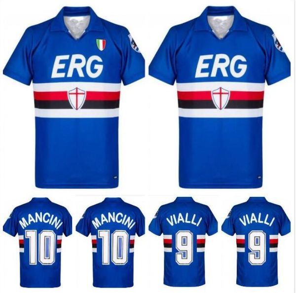 

89 90 91 sampdoria mancini vialli home retro soccer jersey 1989 1990 1991 maglie da calcio sampdoria vintage classic football shirt maillot, Black;yellow