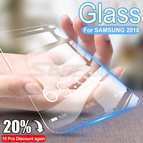 

30d защитное стекло для samsung galaxy a6 a8 j4 j6 plus a7 a9 j2 j7 j8 2018 закаленное screen protector glas jlljoz dhzlstore