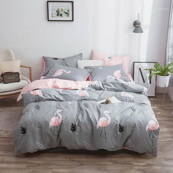 

bedding sets svetanya flamingo set 100% cotton bedlinen twin single double  king size sheet pillowcase duvet cover sets1