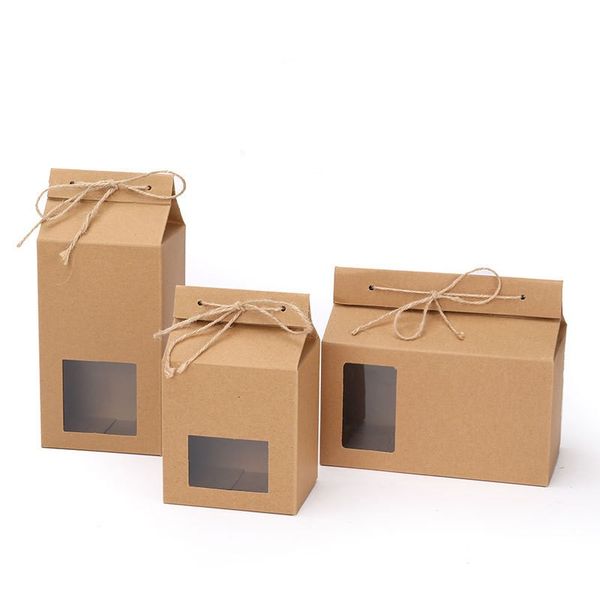 

tea packaging box cardboard kraft paper bag folded food nut tea box food storage standing up paper packing bag 93 g2
