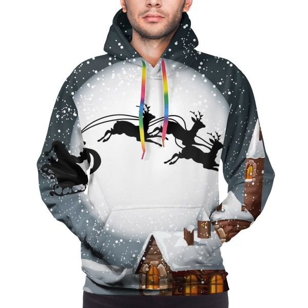

santa claus reindeer moon are full of men with sleeves long sleeves, the occasional hudis boy in autumn and, Black