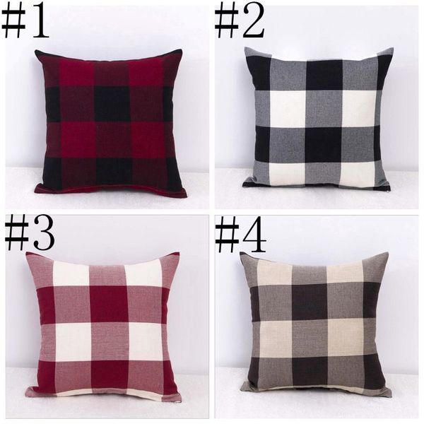 

plaid case plain solid pillow fashion office sofa cushion cover throw pillowcase bedding pillowslip home textiles decor dhc117