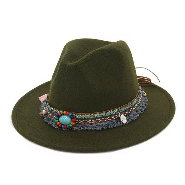 

women jazz caps hats bohemia style woolen hats for spring summer beach do2, Black;white