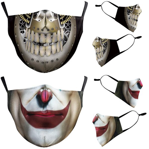 

droll designer cotton reusable fashion mask skull flag digital sports halloween cosplay face masks dust woutletdzl3