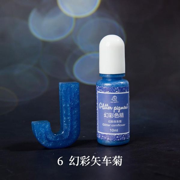 

qiaoqiao diy multicolors мигающий эпоксидной ультрафиолетовой ультрафиолетовой смолой адгезивный клей кристаллический краситель пигмент ручн, Black