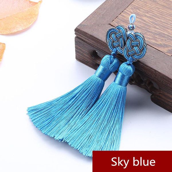 

1pc double money knots double tassel fringe diy craft supplies curtain garment textile sewing accessories jewelry making pendant h jllote