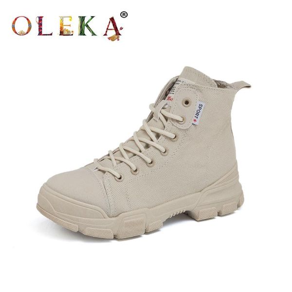 

oleka ankle handmade women casual boots appliques decoration cross-tied laceup anti-slippery shoes comfortable fashion boots as3, Black