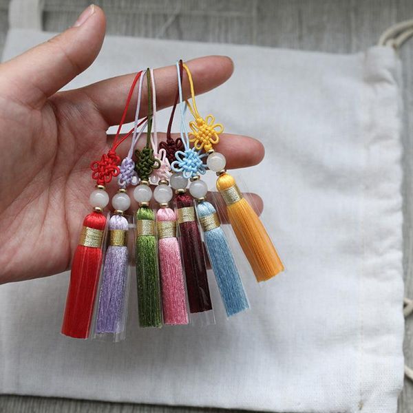 

оптовая 12 шт. лот боулдер узел кисточкой шелковый бахромой бахрома ташилки tassel отделка декоративная кисточка для шторы украшения дома ук