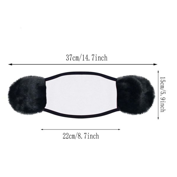 

autumn winter reusable protective mask new year 2021 print warm dust face mask warm hair ball hanging ear mask wmtbgf comb2010