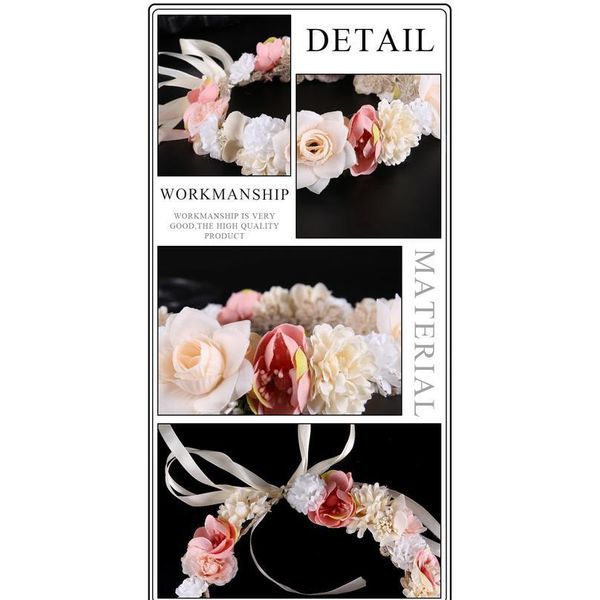 

haimeikang beach holiday hawaiian wreath bride headdress garland sen female simulation flower headband p acc qyltxa