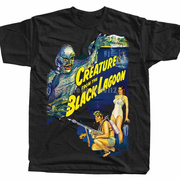 

существо из черной лагуны movie poster men t shirt harajuku топ tshirt печать 3d tshirts черно-белый спортивный с капюшоном hoodie