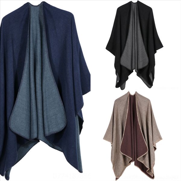 

sveo shippingnew arrival color print cat scarf wrap scarf solid color with sleeve animal shawl hijab shl mix fashionnewest, Black