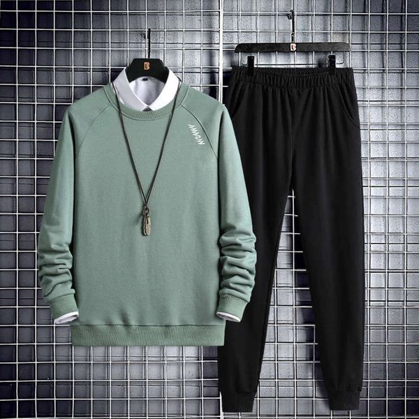 

2020 fashion brand sweater suit men's new spring and autumn sportswear leisure ins loose oversized coat, Gray