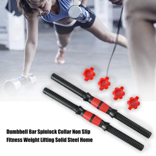 

training sport gym workout weight lifting muscle strengthening multifunction dumbbell bar solid steel spinlock collar fitness