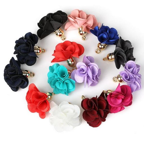 

10pcs 14 color polyester fringe decorative tassel for keychain cellphone straps diy sewing garment clothes curtain accessories h jllyxm