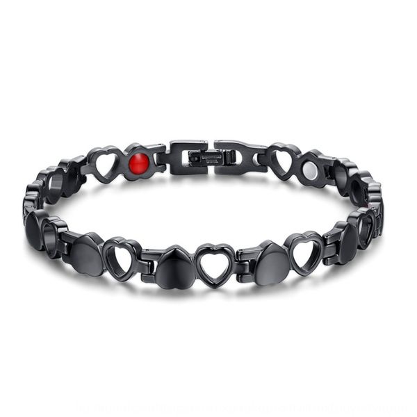 

stainless korean fashion bracelet jewelryjewelry jewelrytitanium steel jewelry magnet love lady titanium steel bracelet 038 afxcl, Golden;silver