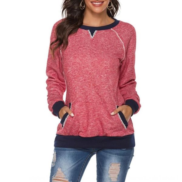 

autumn 2020 fashion knitted women's sweater pullover pullover crew neck long sleeve sweater zvo6t, Black