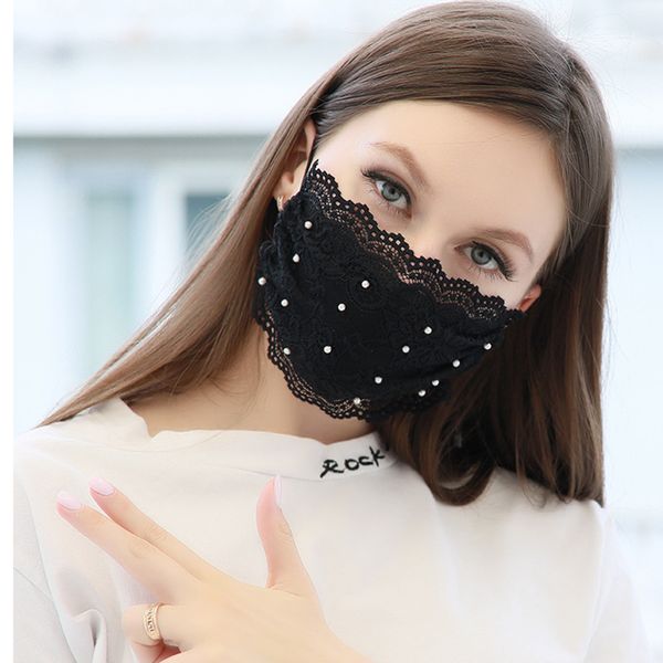 

новая маска кружева мода украшения женщины pearl mesh для лица ночной клуб свадьба конструктор jewerly кристалл bling ajustables маски 9