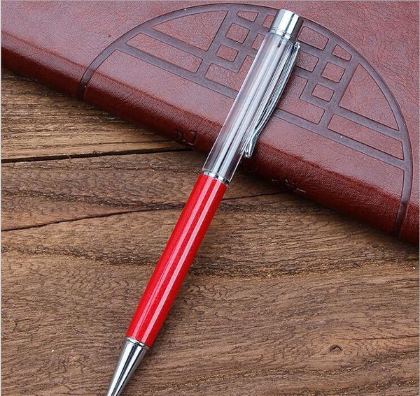 

писать подарок diy пустые трубки металлические шариковые ручки самозависимые плавающие блеск сушеный цветок хрустальный ручка ballpoin bbyes, Blue;orange