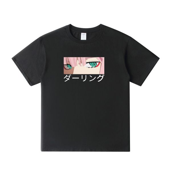

darling in the franxx anime harajuku zero two beautiful girl print loose sleeve chic male hooded sweatshirt hoodie men t shirt