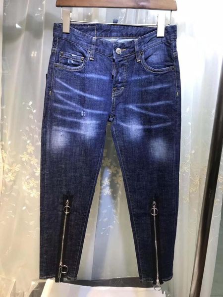 

women's jeans dsenqi women ripped for skinny pants outwear 3389, Blue