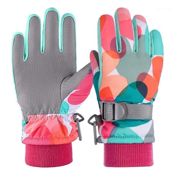 

ski gloves kids winter warm snow cold weather windproof waterproof for boys girls1