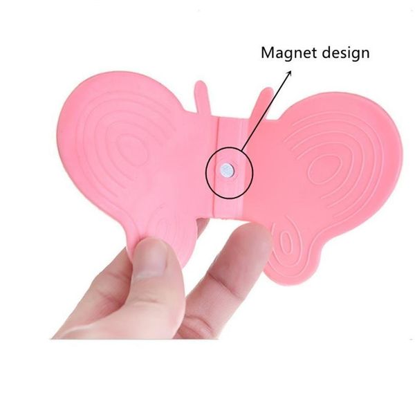 

2pcs/set butterfly shaped sile anti-scald devices fridge magnet kitchen tool insulation plate clamp kitchen special bbyxup
