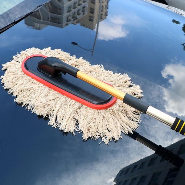 

leepee car cleaning tools dust removal brush telescoping long handle car accessories fibre broom rotating mop car wash brush h sqcdbt