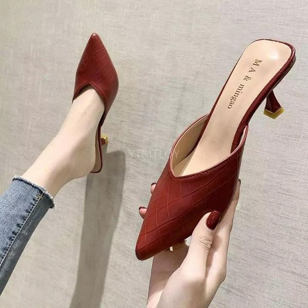 

Women Slippers Slip On Slides Fashion Candy Color Mule Breathable Shoes Sandals Mujer 2021 Zapatillas Mujer Casa #7971
