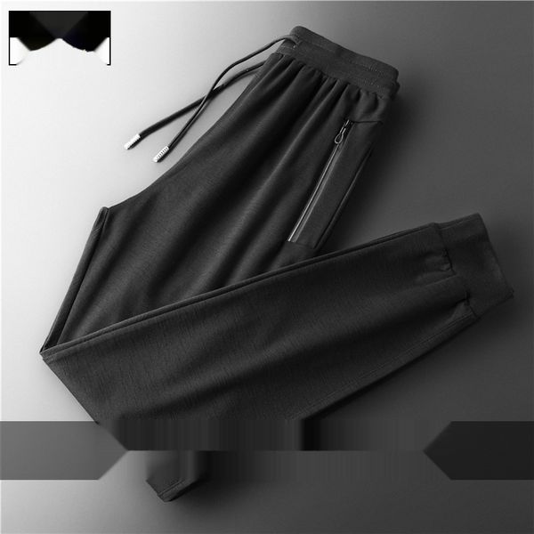

iysjk new nine points large size pantsstretch men's breathable casual pants sports casual quality trousers spring and autumn sports pan, Blue