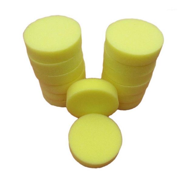 

car sponge kuulee vehicle wax polish foam hand soft yellow pad1