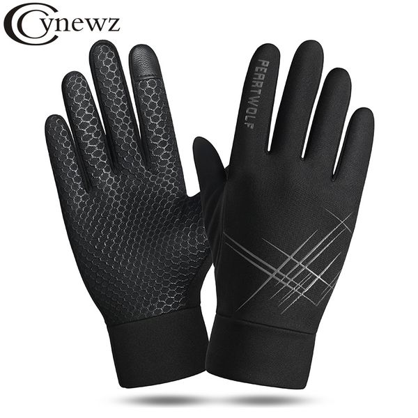 

winter windproof for men snowboard ski warm touch screen windsr anti slip sport male motorcycle cycling gloves, Blue;gray