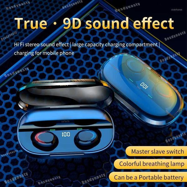 

tws bluetooth earphone waterproof sport wireless earbuds wireless headphones bluetooth5.0 hd stereo smart press headset pk i121