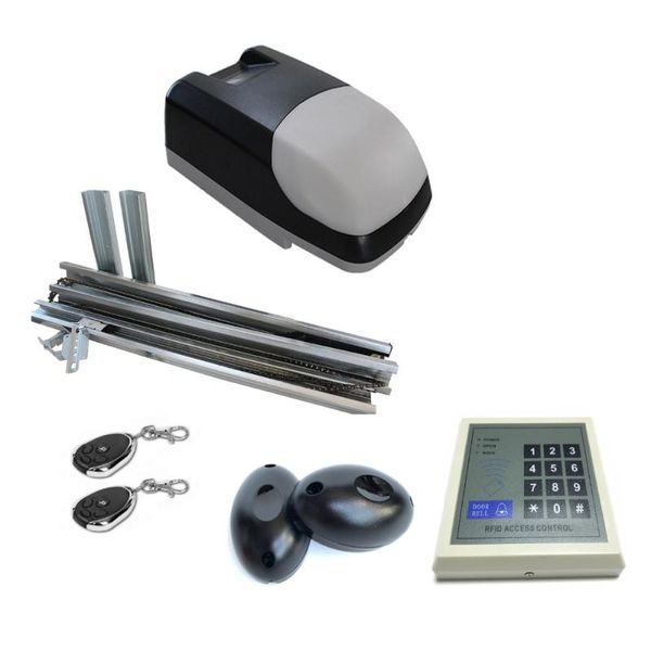 

ac220v automatic electric lift garage door gsm gate/door opener kit with 3m rail support obstruction reverse
